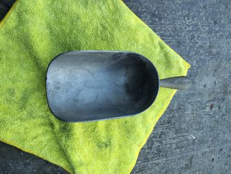 Vintage aluminum grain scoop