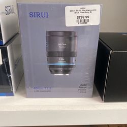 Sirui 40mm T1.8 Blue Flare Lens Sony E