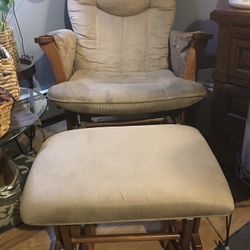 Rocking Chair And Foot Stool