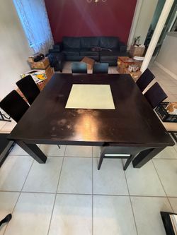 Dining Table Set – Seats 8 (Includes 7 Chairs)