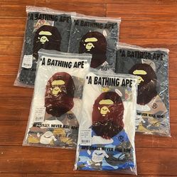 Bape Tees Small And Medium 