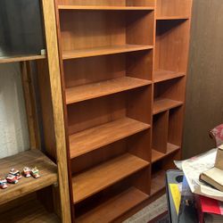 Books shelf And Glass Shelf