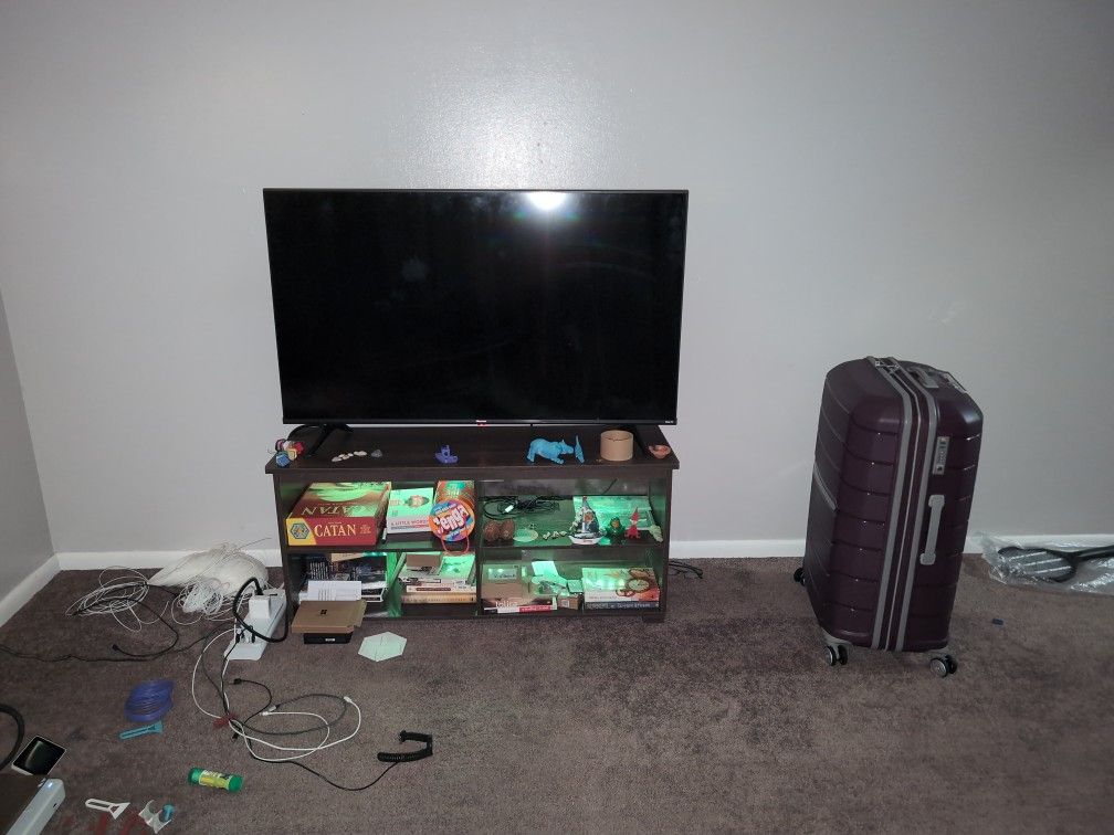 Roku TV 55" And TV Stand