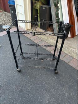 2 Tier Rolling File Cart