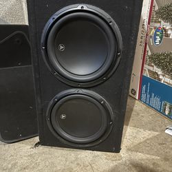 Two 10” Jl W3 Subwoofers