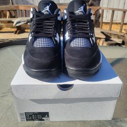 Air Jordan 4 Black White Size 13