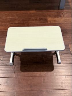 Lap Desk Laptop Bed Tray Table, Adjustable Laptop Stand for Bed, Portable Lightweight Standing Desk for Writing Eating Reading Couch Sofa Floor
