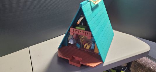 Fisher Price A Frame House and Accessories