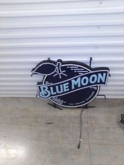 Blue moon bar light