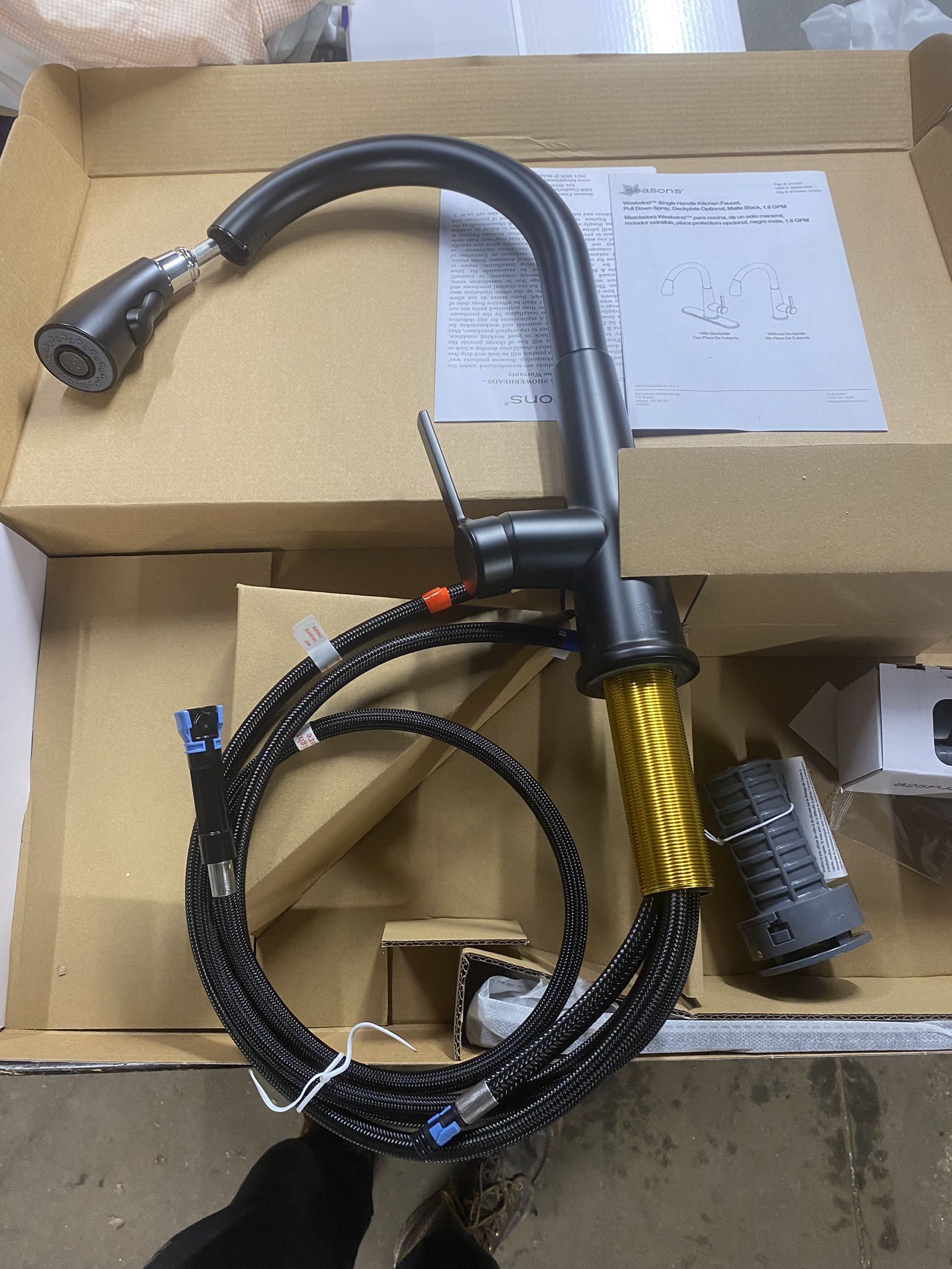 Kitchen Faucet Matt Black