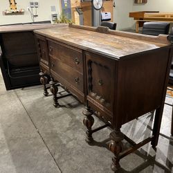 Antique Sideboard / Buffet – Solid Wood – $150 OBO