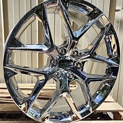 24” Chrome New Snowflake 6x139.7 