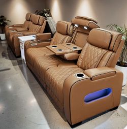 Polax 2PC Power reclining Sofa and Loveseat