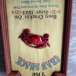 Wood Crab Shack Sign 
