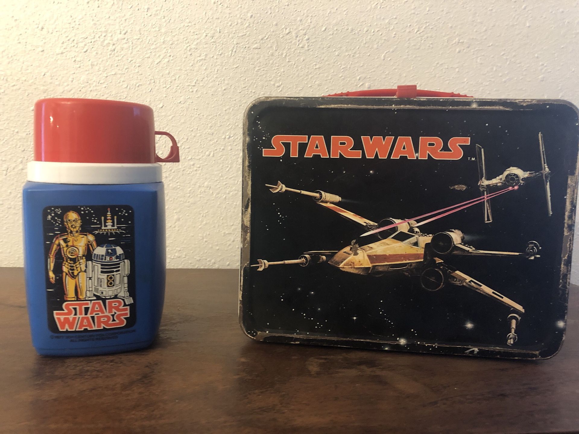 Original Star Wars Lunch Box and Thermos 1977 by King Seeley