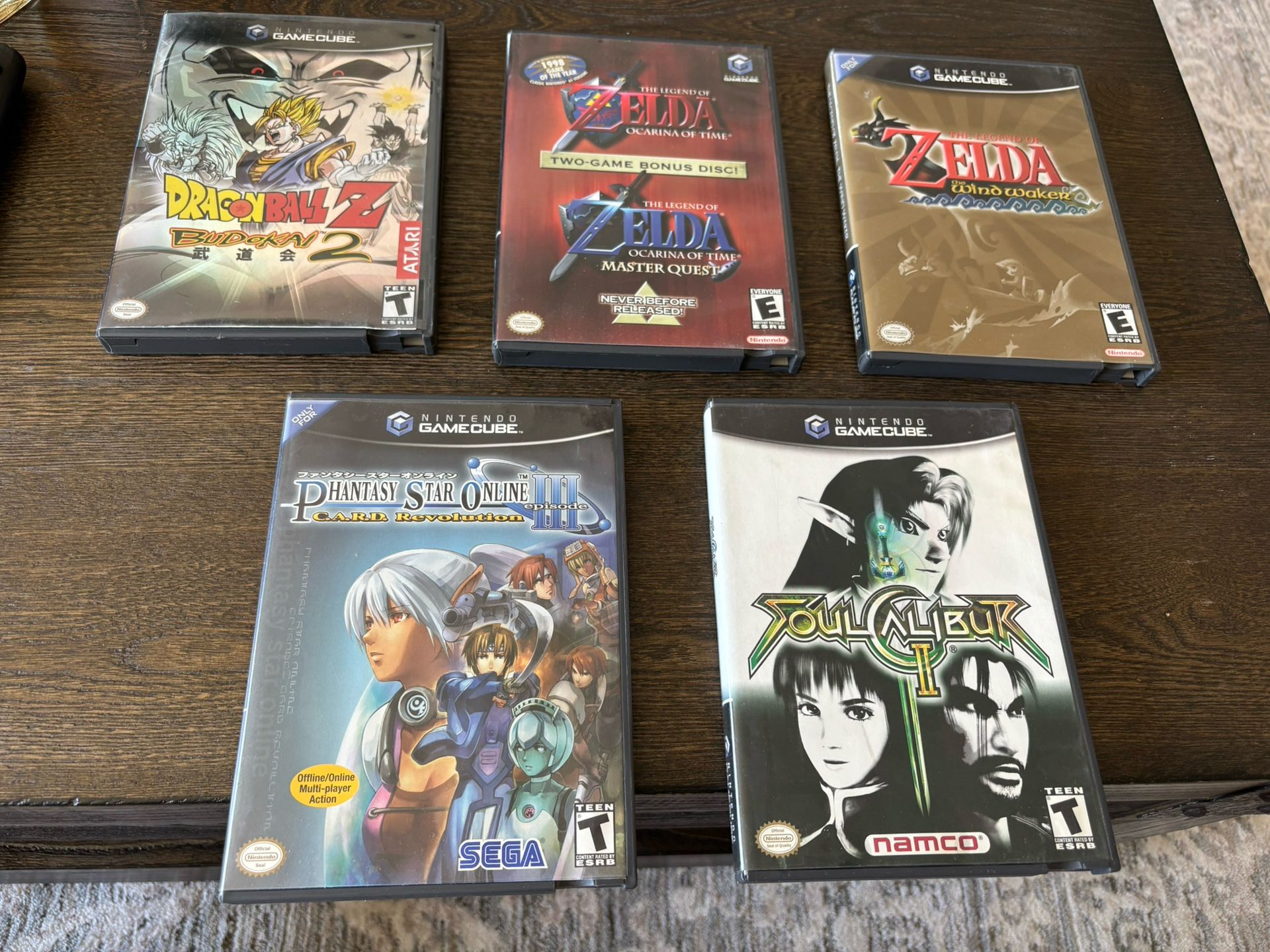 GameCube Collection Games With Case And Manual Excellent Condition Zelda Dragonball Z Windwaker PSO