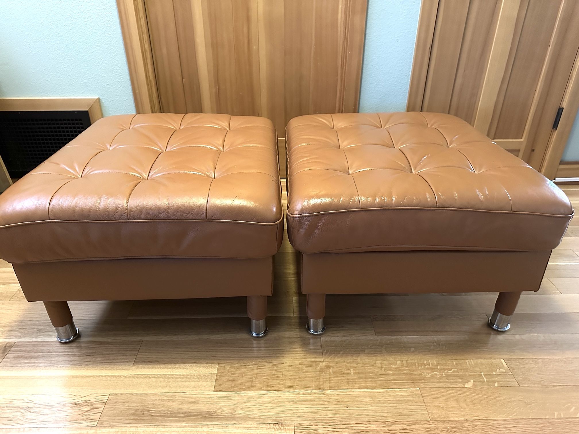 Leather Ottomans