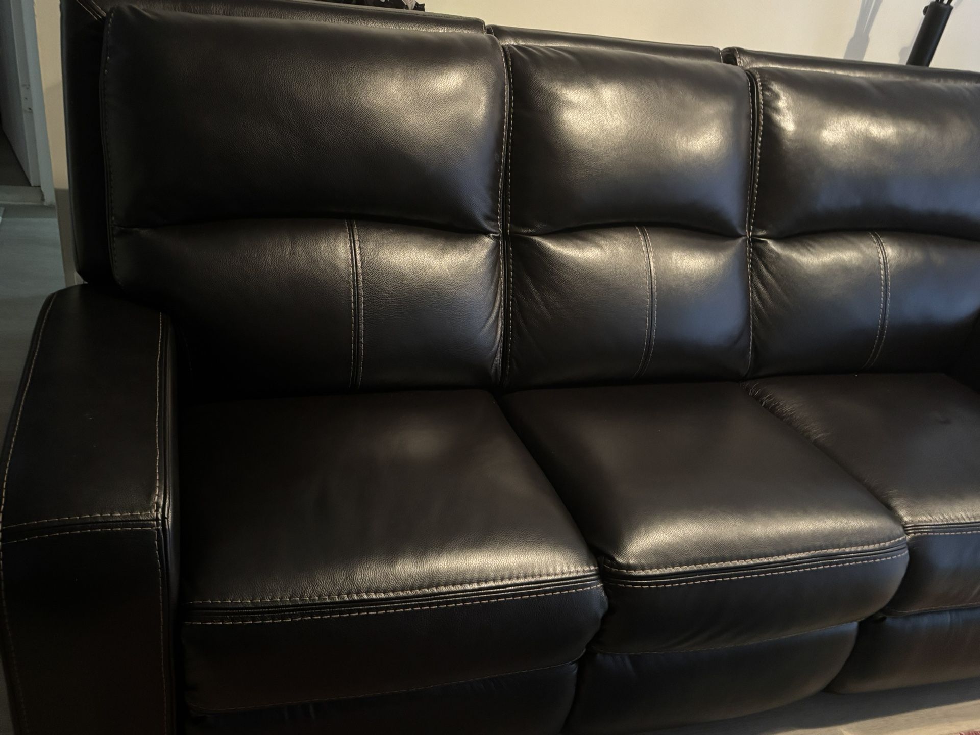 Leather couch