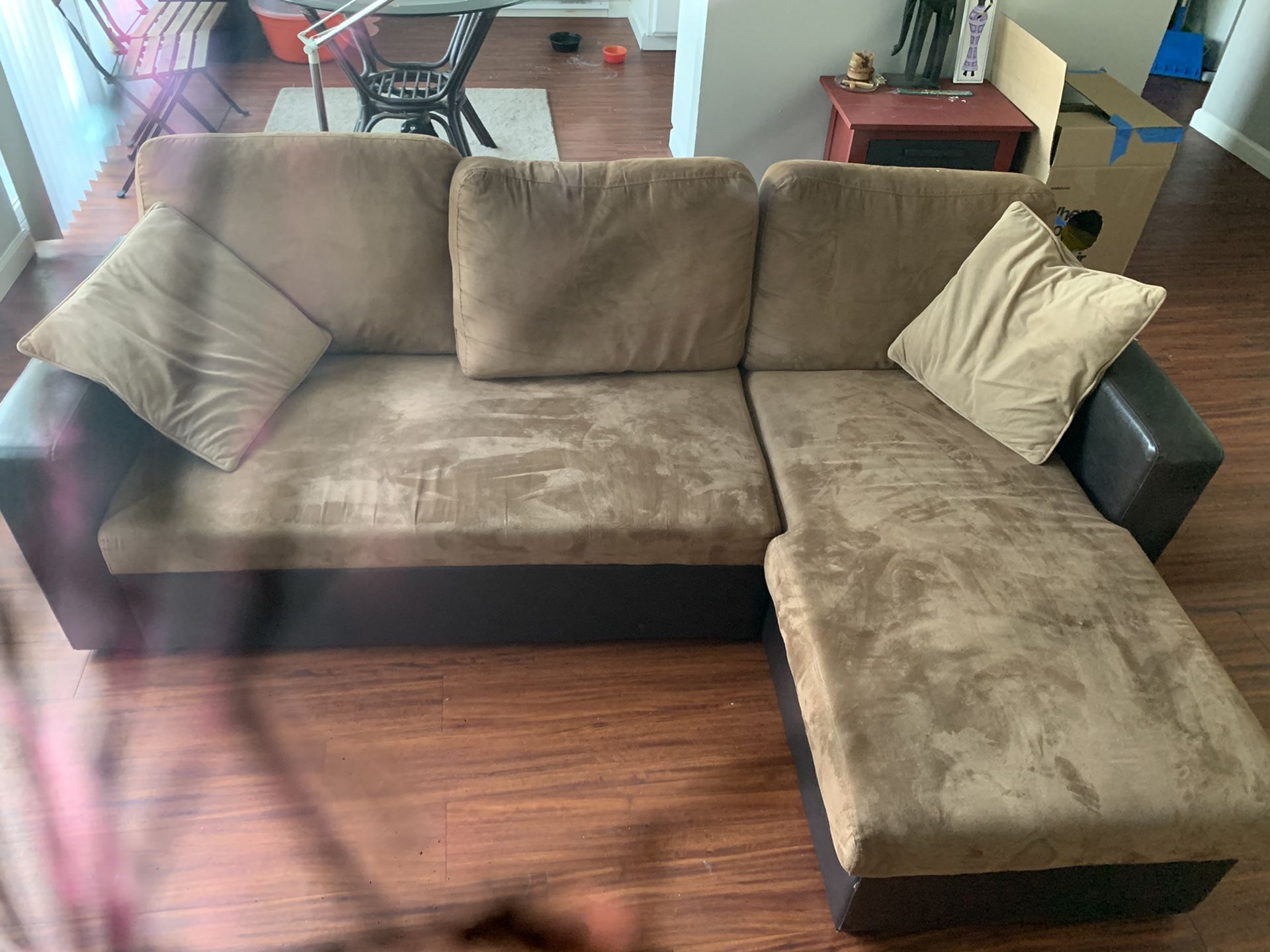 Free Brown Sectional