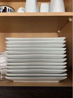 Pottery Barn Great White Square Dish Set