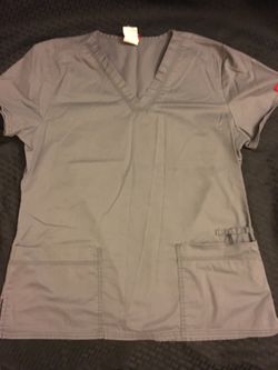 Coal Grey Dickies Brand Scrub Top (Size M)