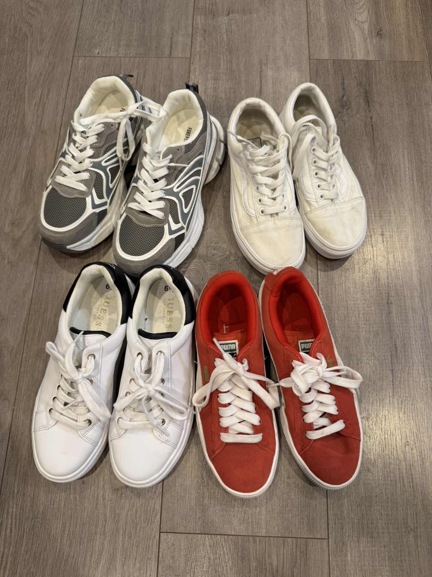 Puma Vans Bundle Shoes Size 6.5 Women Used