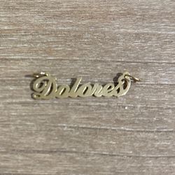 10 Carat Gold Name Plate 