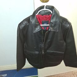 KIDS LEATHER JACKET SIZE5/6