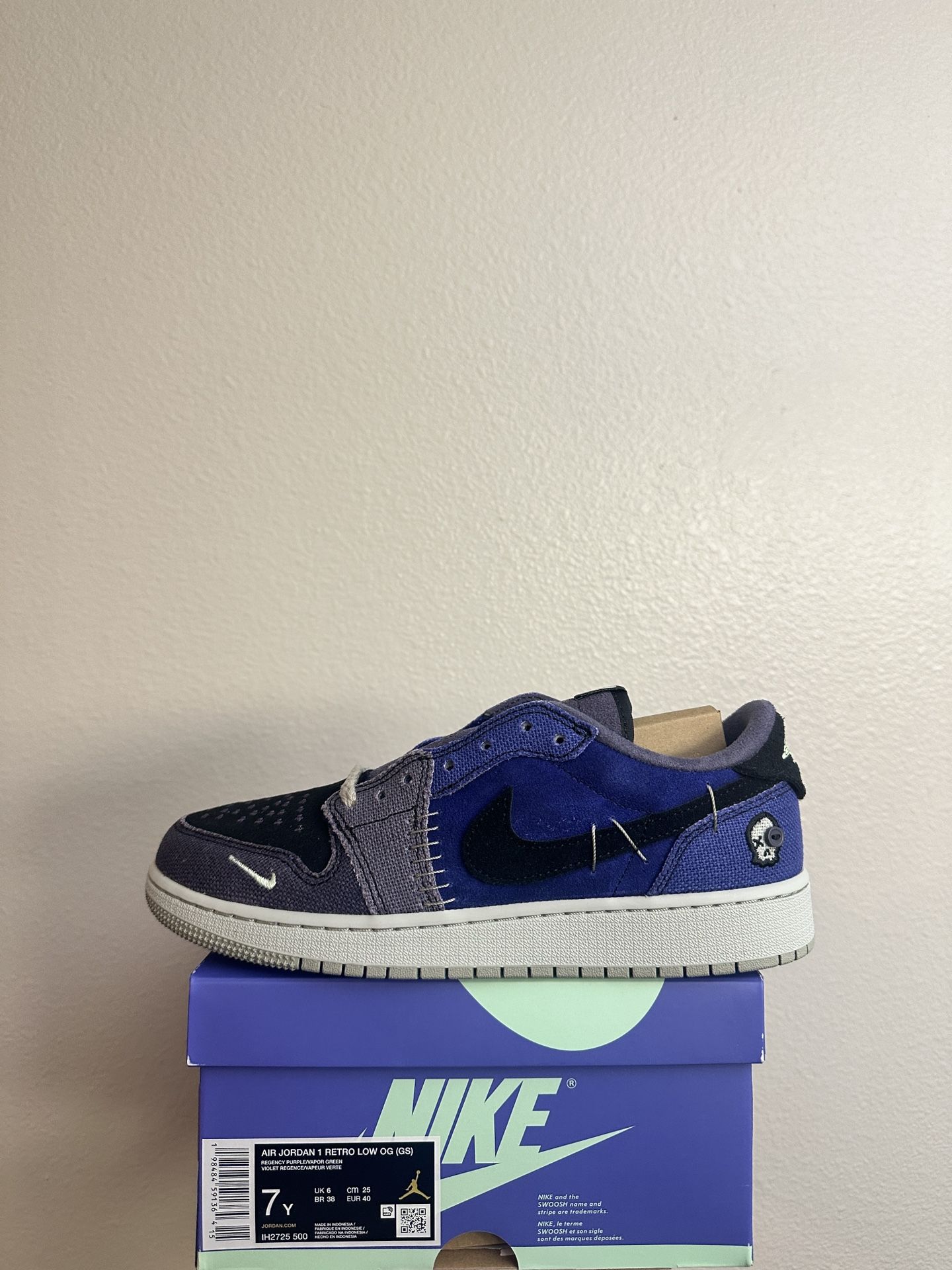 Gradeschool Jordan Retro 1 Low Zion Voodoo 7y