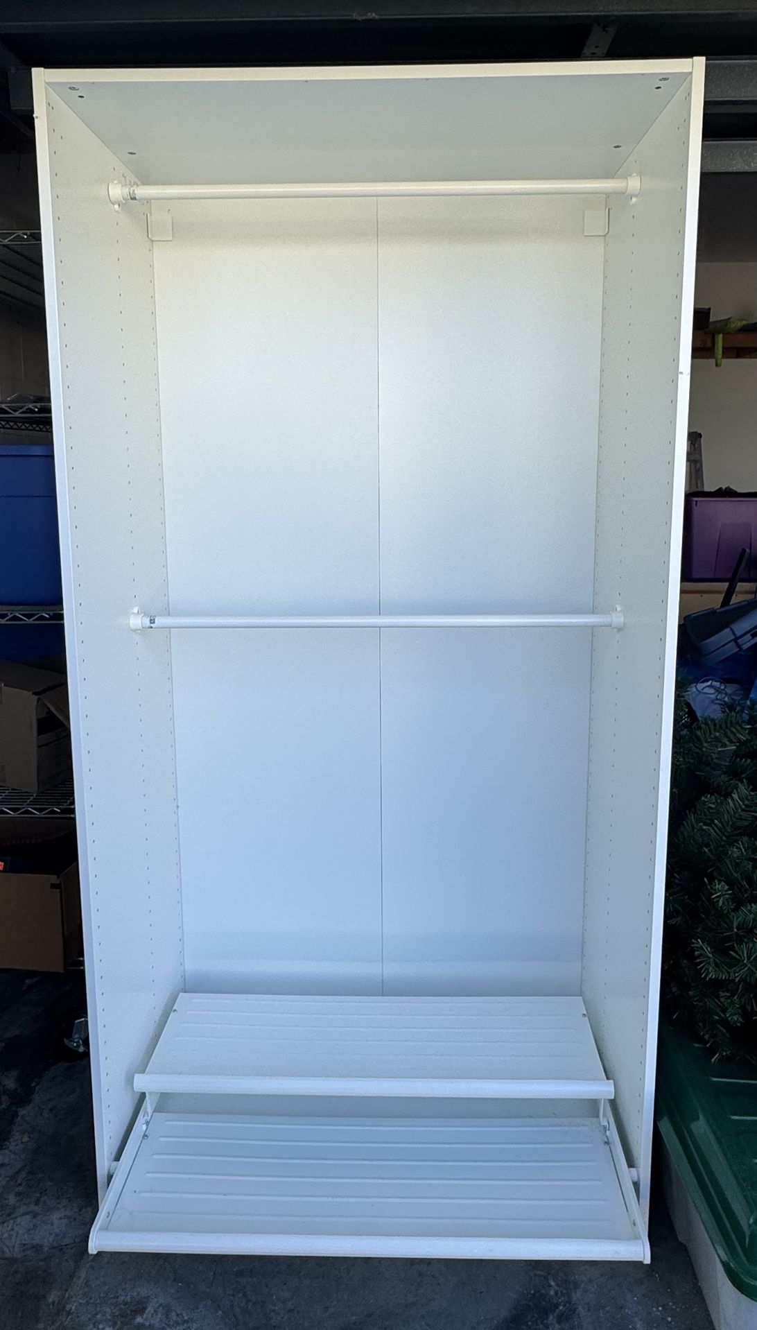 IKEA Wardrobe Closet with Sliding Shoe Rack