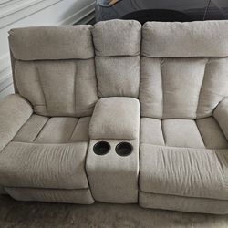 Ashley Furniture Reclining Sofa Set