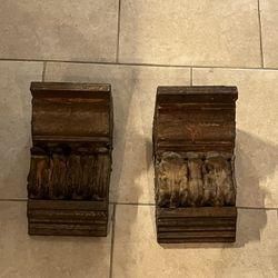 Vintage Architectural Wall Sconce Shelves