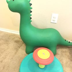 Dinosaur Hopper Bouncy & Playskool Sit’n Spin