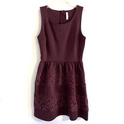 Maroon Sleeveless Dress