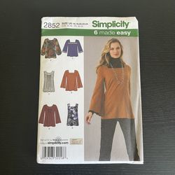 Simplicity 6 Made Easy Sewing Pattern Size 16 - 24 2852