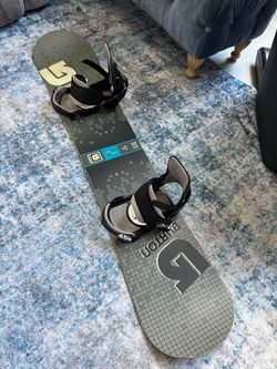 Burton155 cm snowboard/bindings/new wax-also sell boots/coat/snow pants/glove/ski mask/helmet/goggles