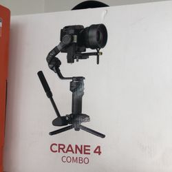 Zhiyun Crane 4 Gimbal Stabilizer Combo Kit Brand New