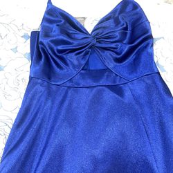 Royal Blue Dress Size 12 With Pockets 