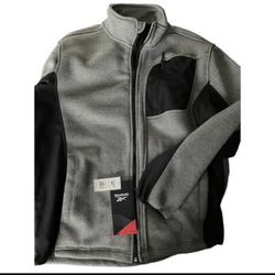 $25 NEW  Reebok Men's Soft Woven Jacket L