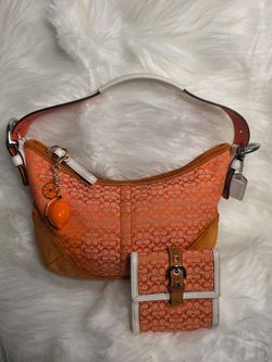 Coach Vintage 04' Signature C Soho Hobo Shoulder Bag & Matching Wallet Set