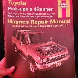 haynes repair manual toyota pick-ups + 4runner