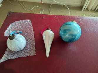 Blown Glass Tree Ornaments