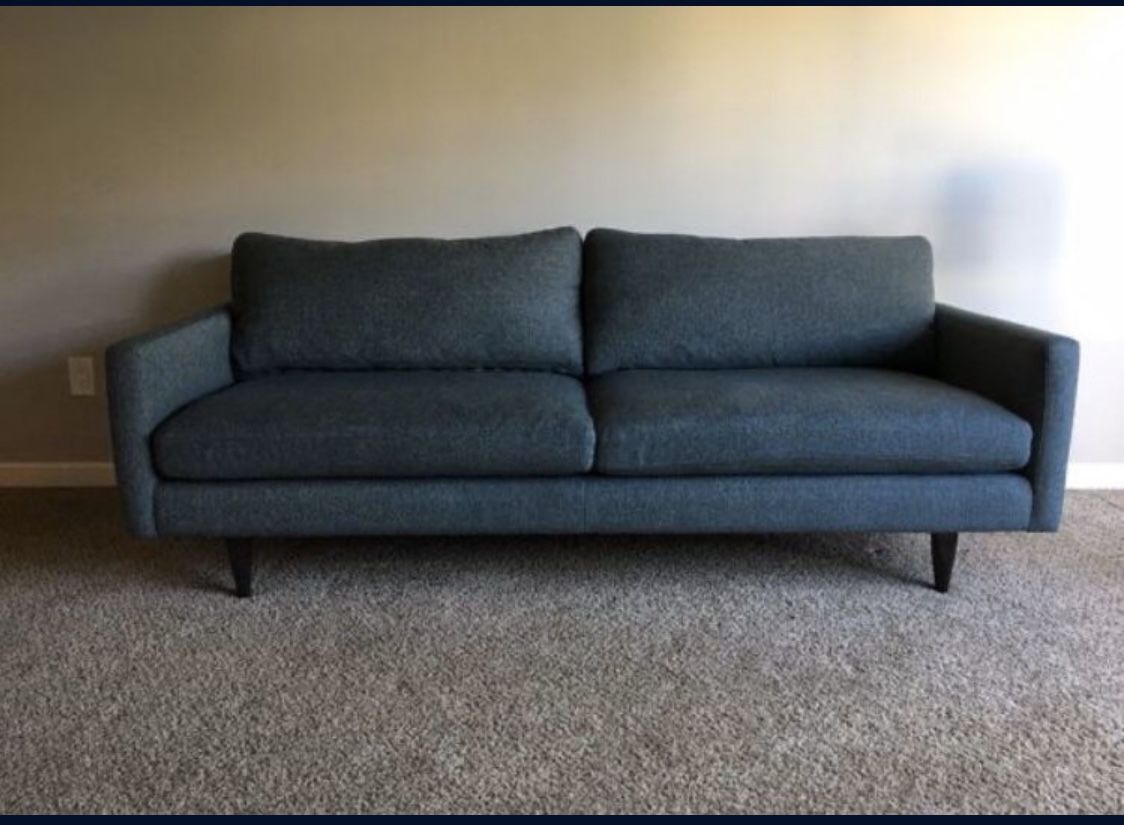 Blue Room and Board Sofa (86") - Jasper