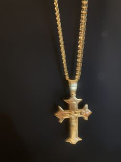 Gold plated cross big !