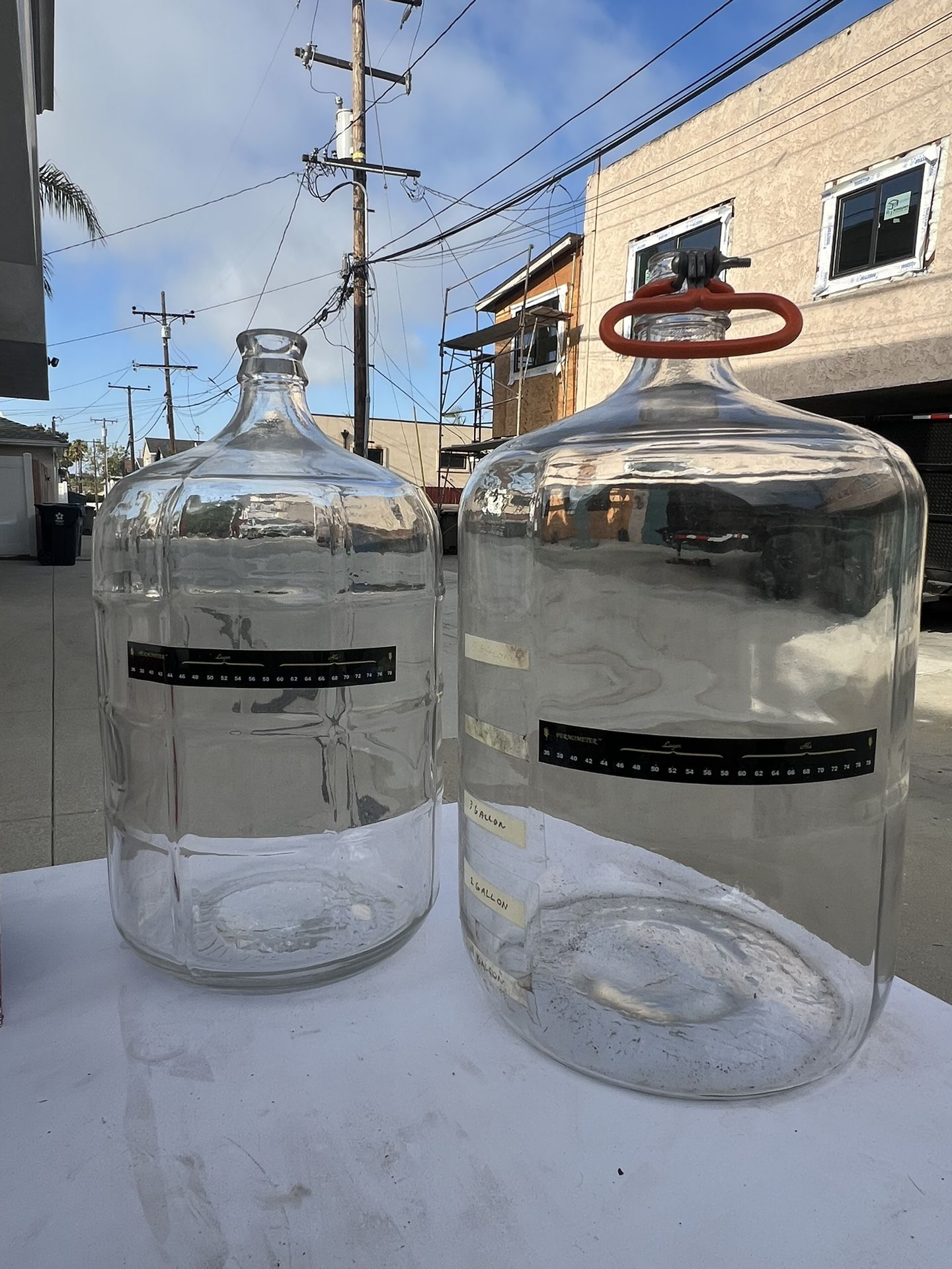 2 Carboys 5 Gallon And 6.5 Gallon