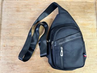 Black Nylon Sling Crossbody Bag brand new