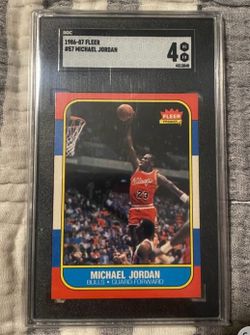 Michael Jordan rookie 1986 fleer