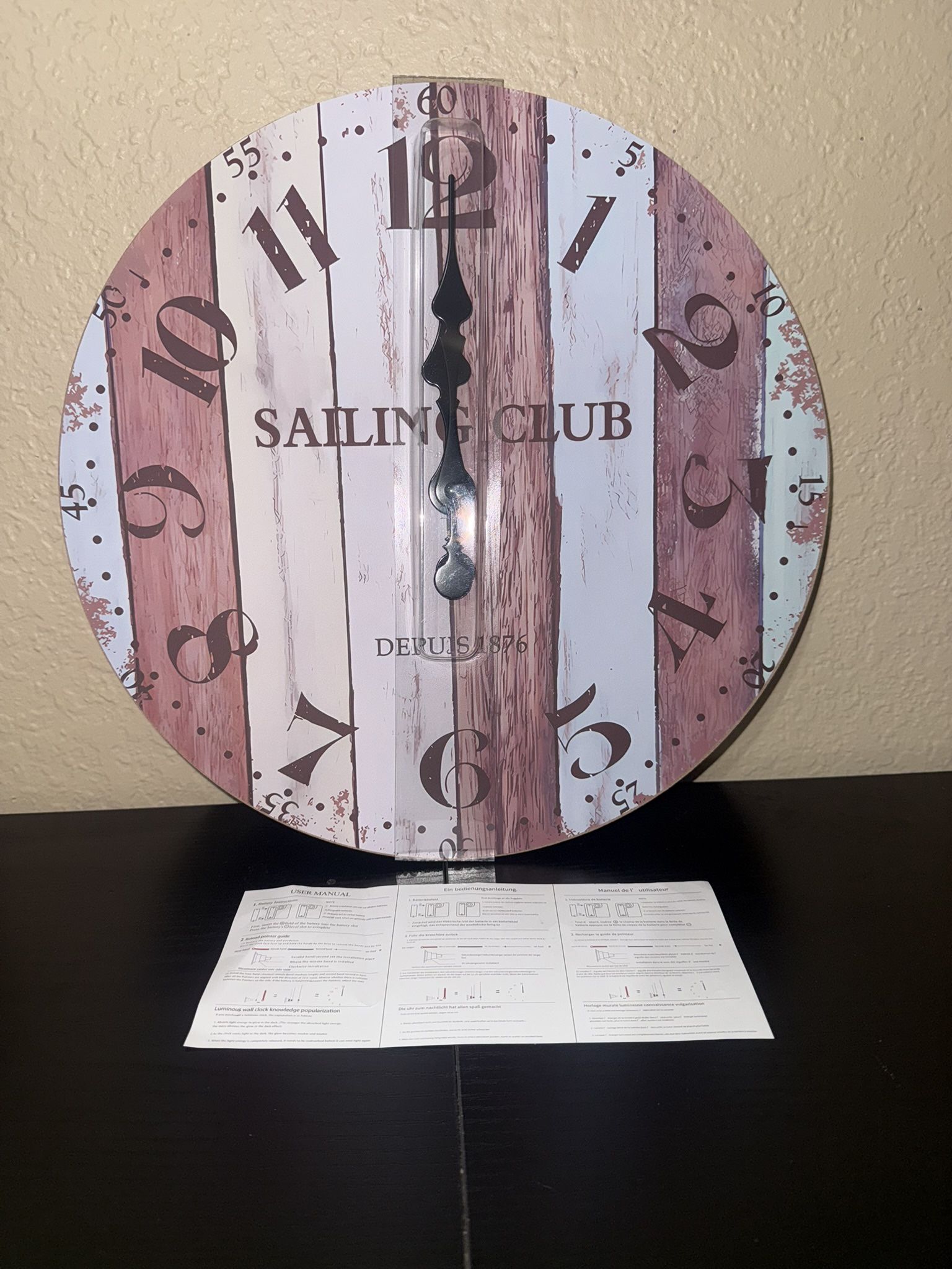 Wooden Clock Wall Decor