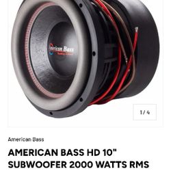 8 10 Inch American bass & 2 Xspower Batteries 