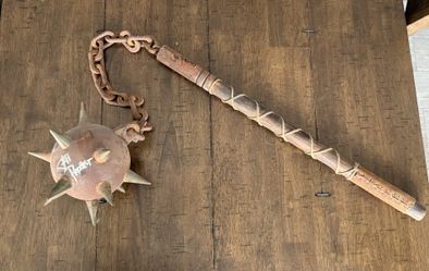 Survivor 44 Ball and Chain Mace Prop Set Dressing Signed Jeff Probst